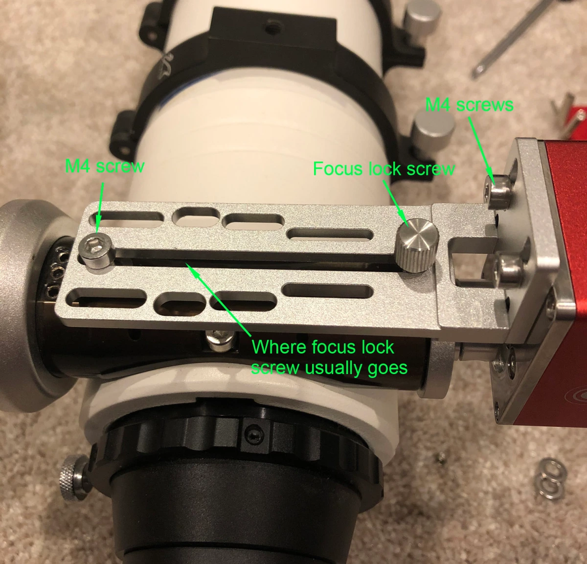 How to install a ZWO EAF on the William Optics Star71